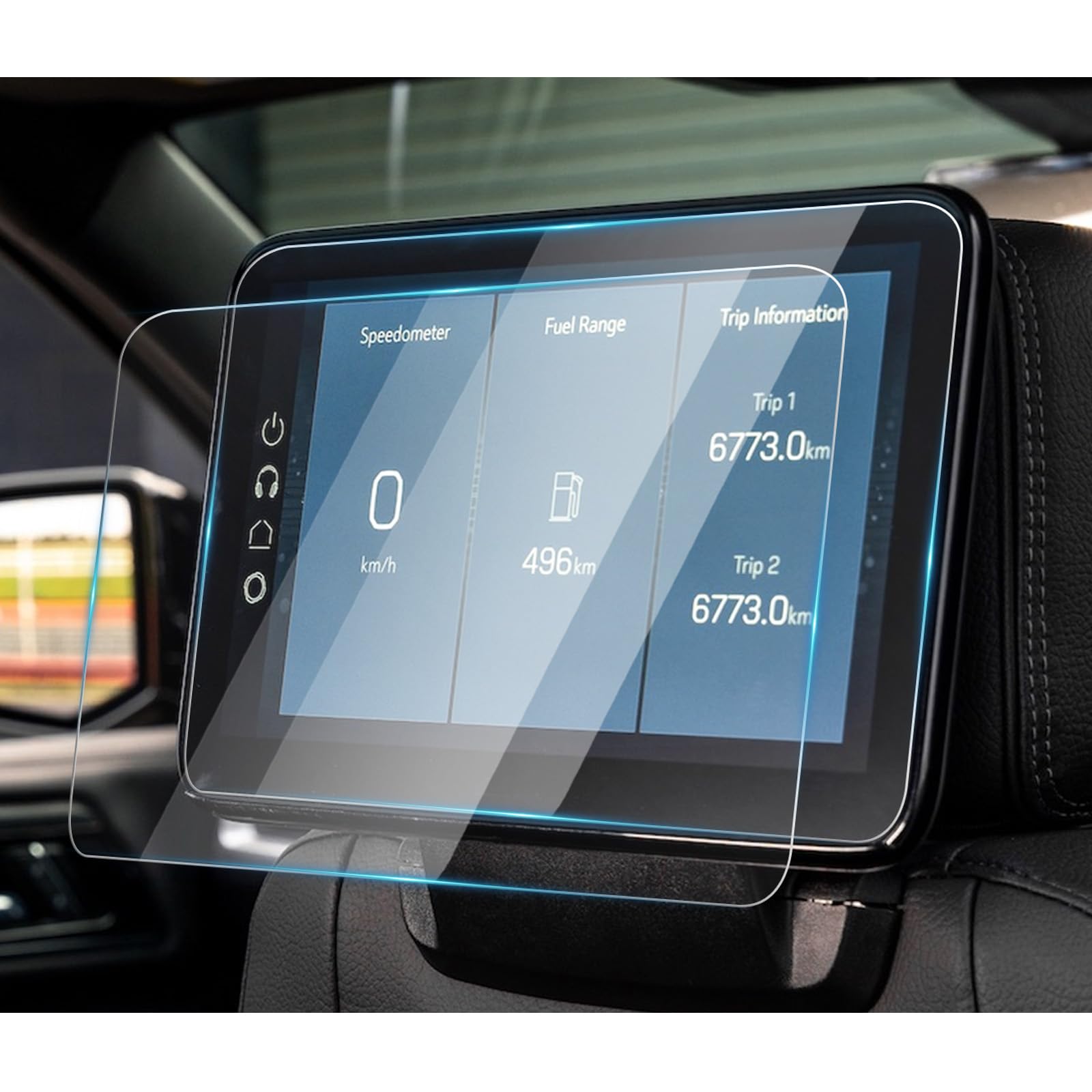 (2Pack) 2025 2026 GMC Yukon Denali Rear Screen Protector for GMC Headrest Tablets Yukon Denali/XL Dual 12.6" GMC Rear Seat Media System Screen TV Cover Screen Saver 2026 Yukon Denali Accessories Glass