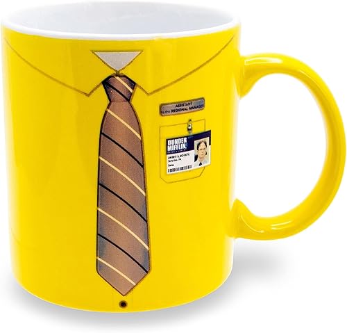 Miniatura 2 de Silver Buffalo The Office Dwight Schrute Shirt Taza de cerámica Capacidad para 20 onzas