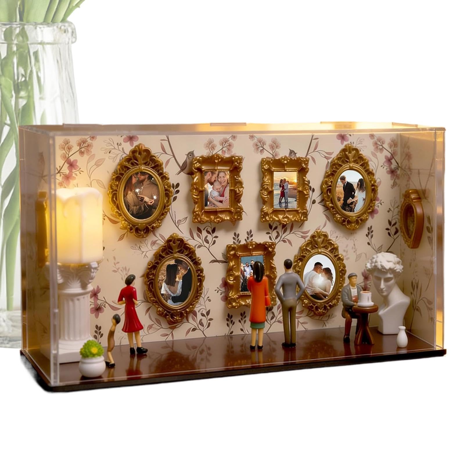 Coffret Musée de Nous Mini Boîte À Photos Décorative Avec 5 Figurines