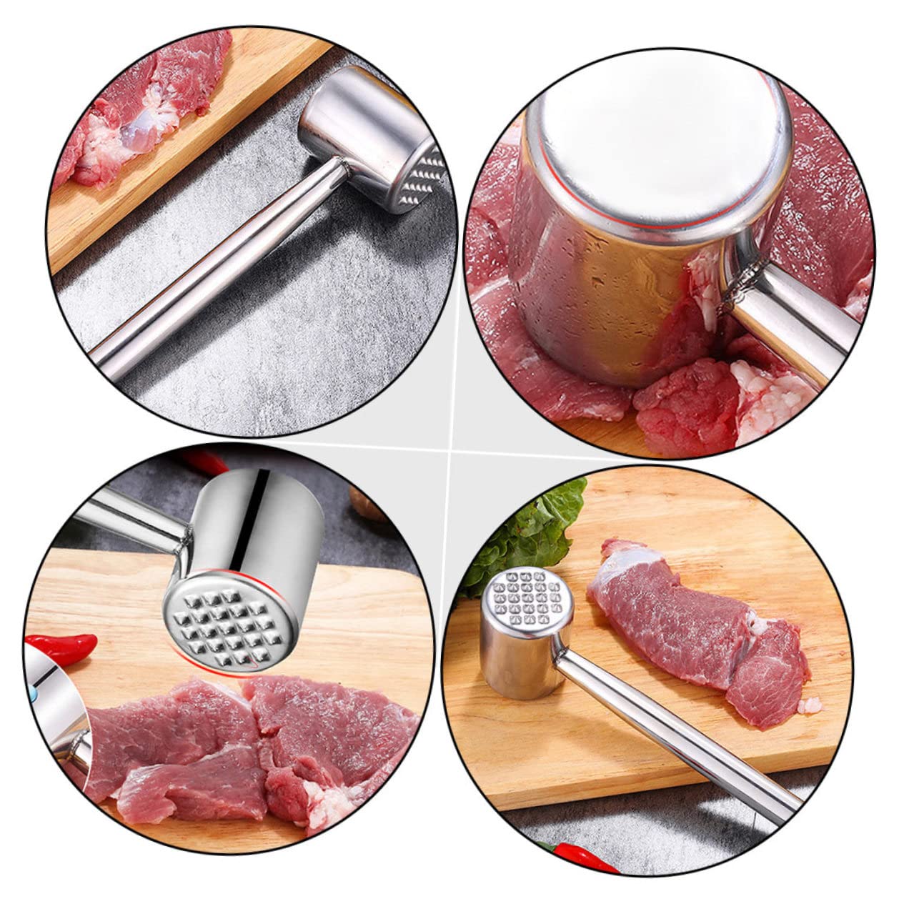 2stücke Fleischzartmacher Praktische Küchenhelfer Für Steak Und Hähnchen Ergonomisches Design Leicht Zu Reinigen Für Hausgebrauch