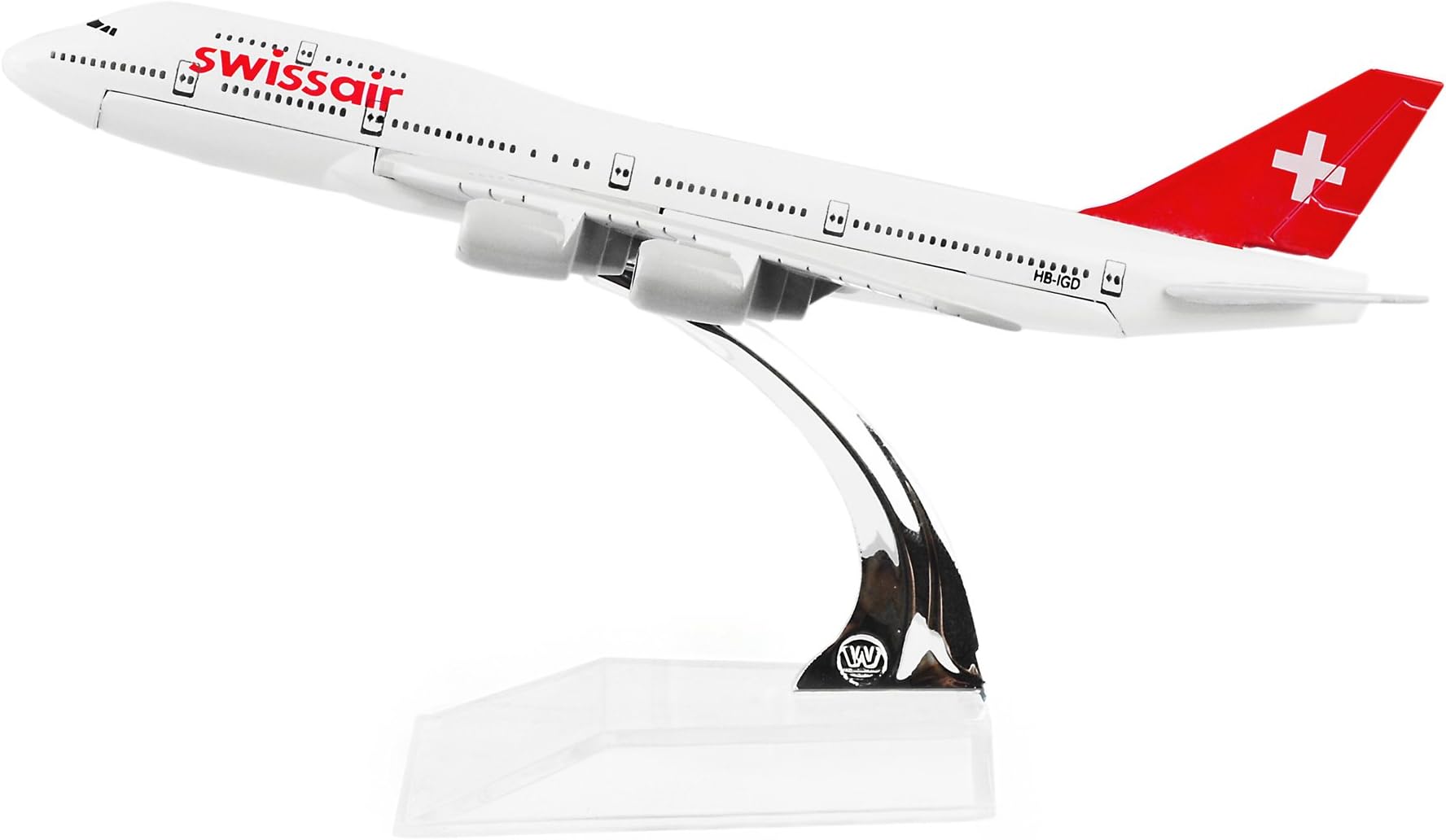 Swiss Air Boeing747 Airplane Models Plane Alloy Metal Die-cast 1:400