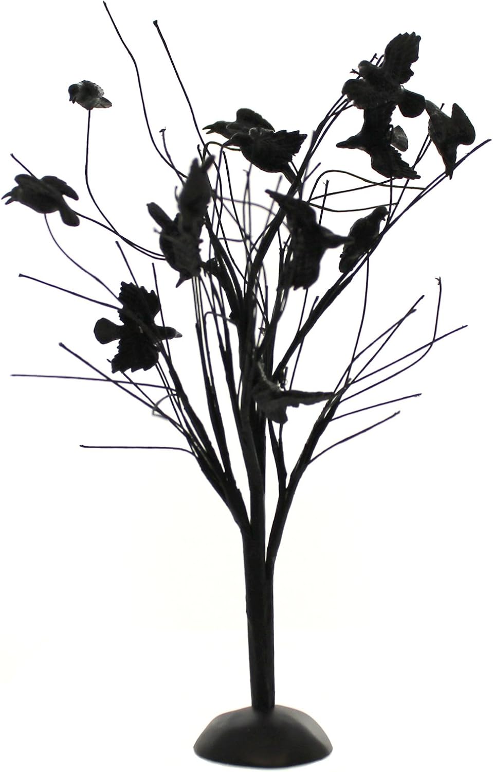 Transform Your Halloween Village with the Spooky Murder of Crows Tree Figurine