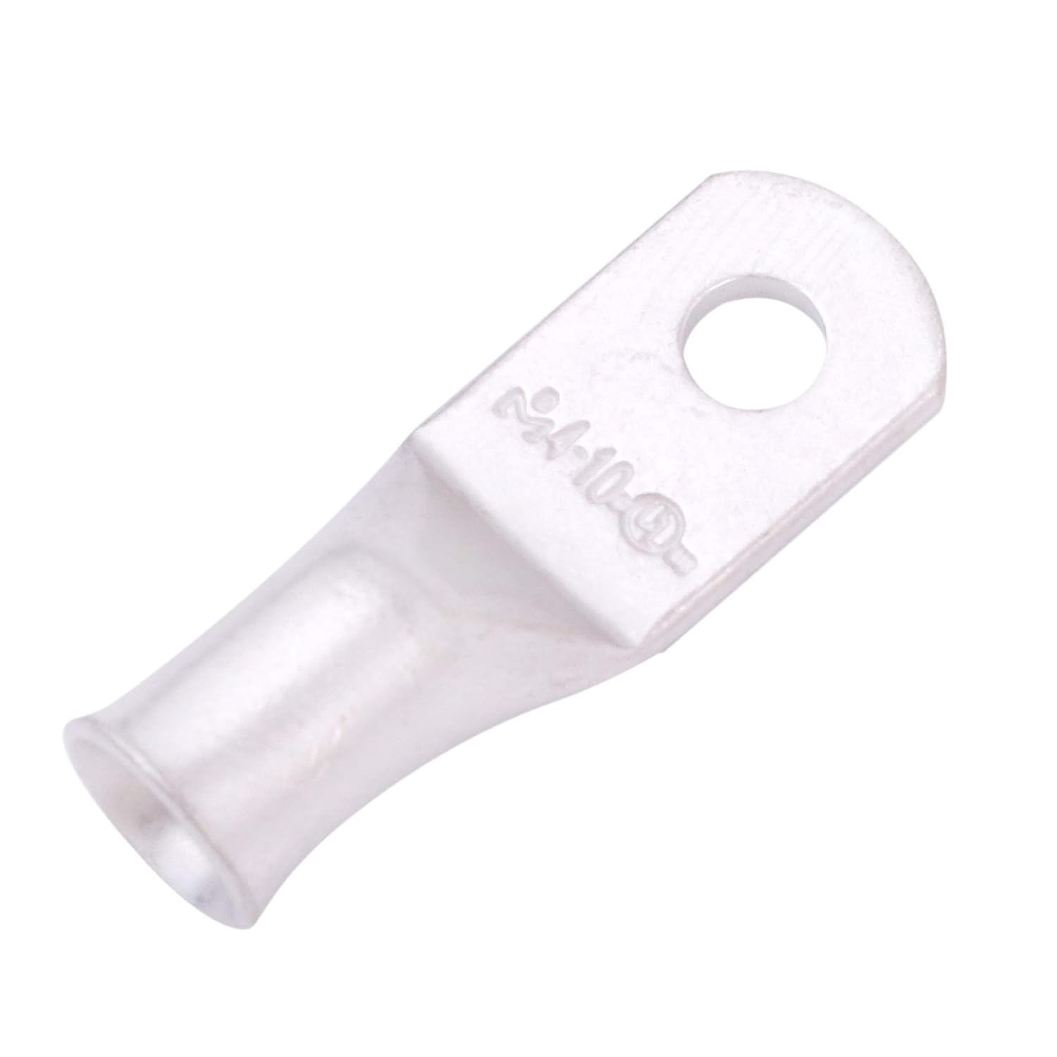 SELTERM 4 AWG # 10 Stud (10 pcs.) UL Marine Grade Wire Lugs, Battery Cable Ends, Tinned Copper Eyelets, Tubular Ring Terminal Connectors [B30]: Industrial & Scientific