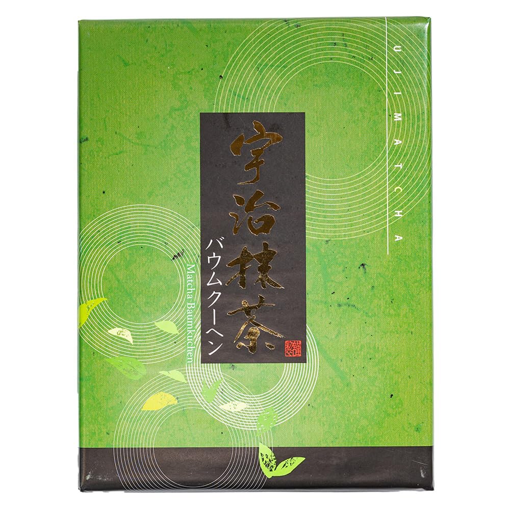 Amazon.co.jp: 【京都土産】宇治抹茶バウムクーヘン 12個入 : 食品