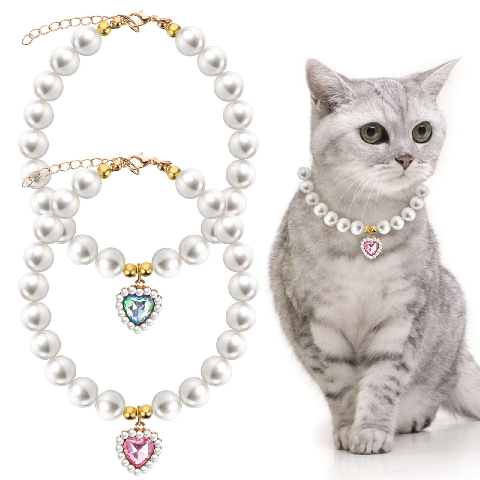 HUANGTNG Cats Jewelry Small Dogs Cats Collar