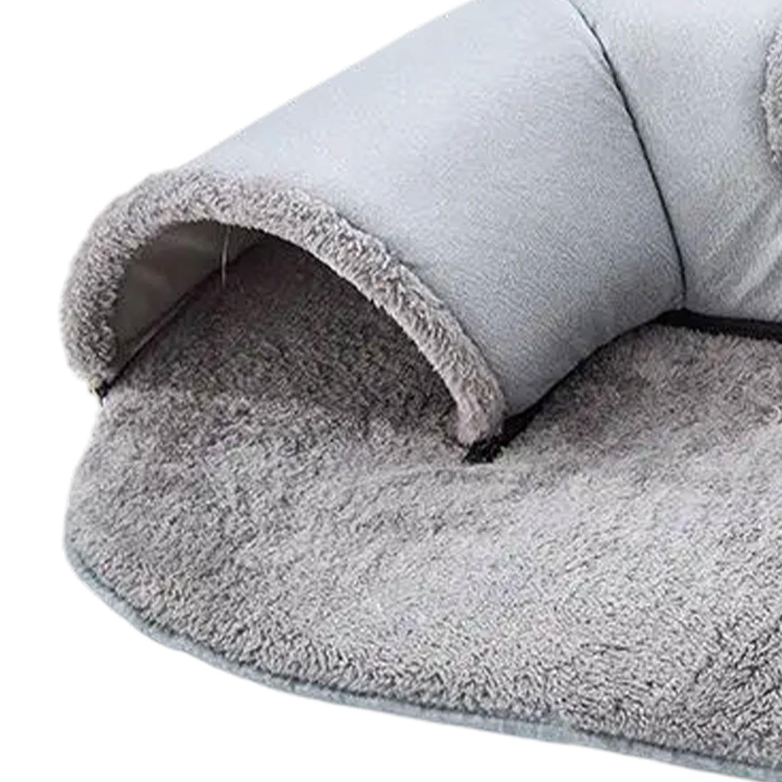 Tunnel pour Chat, Jouet Tubulaire, Lit pour Chat, Tapis Tunnel, Maisonnette pour Chat en Flanelle et Coton PP, Convient Aux Chats, Chatons et Petits A, 85cmx70cm