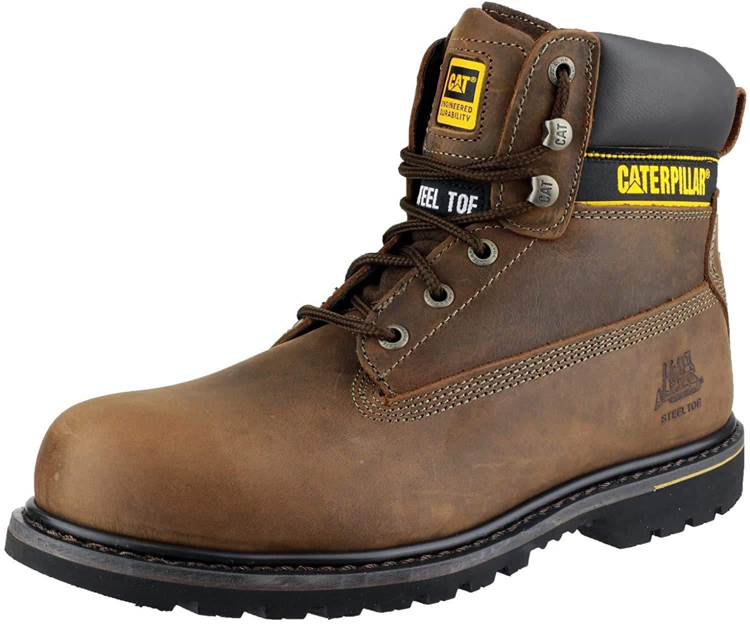 Caterpillar Holton Safety Boots Men's | Boots  | Brown  | UK Size 14