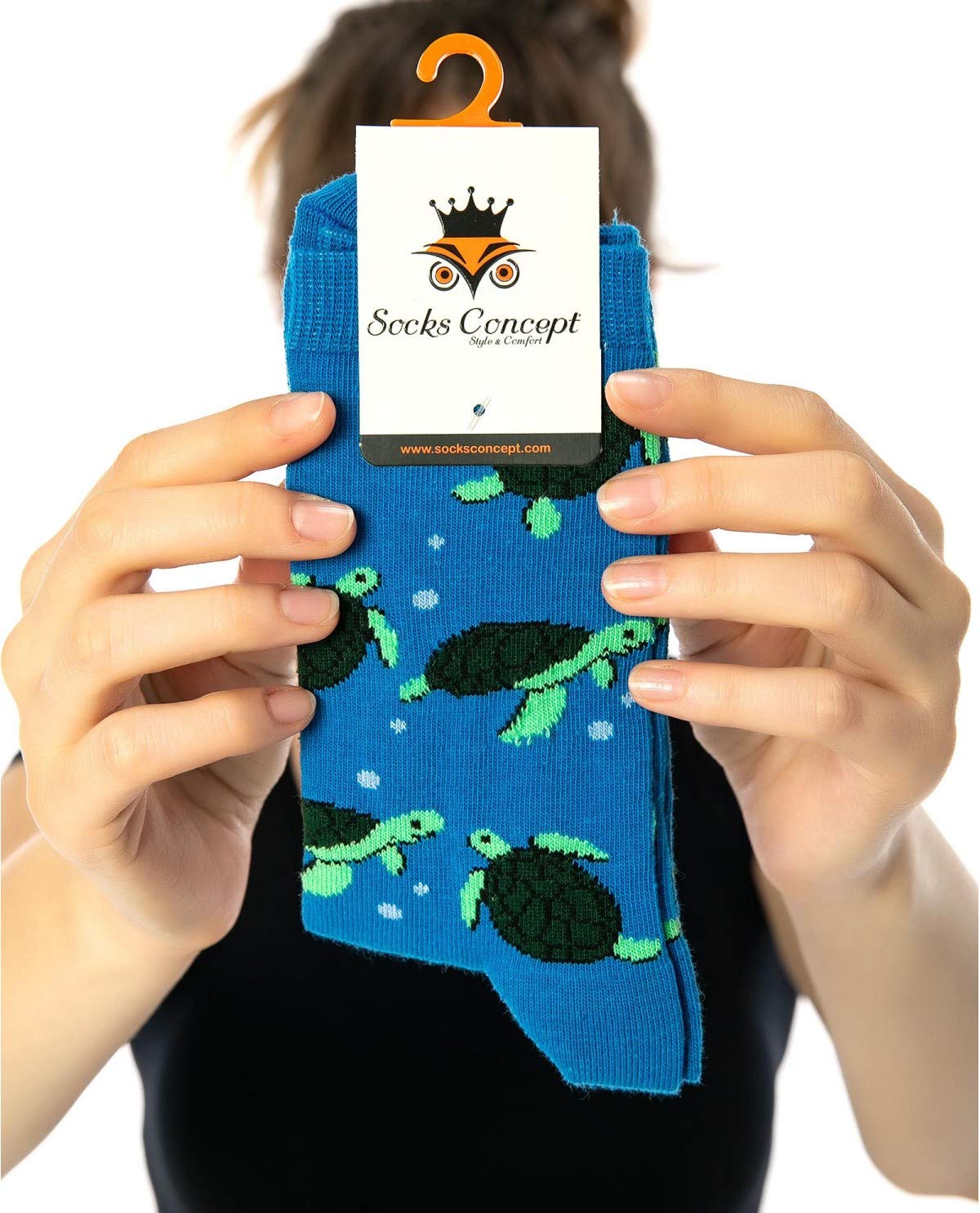 Socks Concept Men's Sea Turtle | Wo Funky Socks Boys Fun Socks Girls | Size 4-7