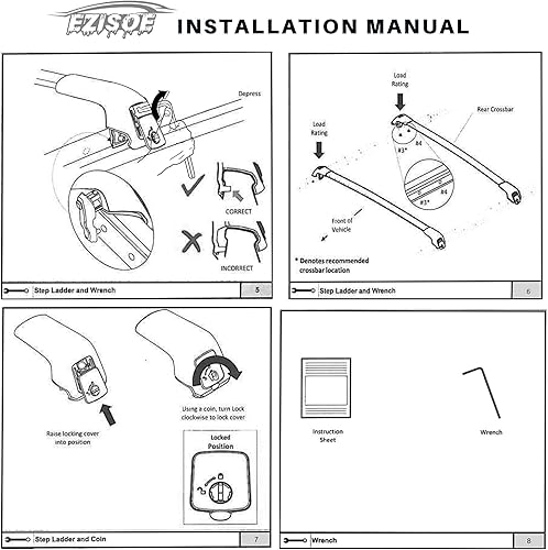 Miniatura 8 de Barras transversales de techo para Kia Sportage 2016 2017 2018 2019 2020 barras transversales portaequipajes de carga