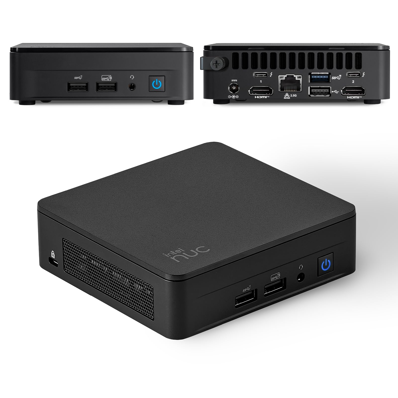 Cutesliving NUC 13 Pro Mini PC NUC13ANKi5 Core i5-1340P Procesador de 12 núcleos, pantalla cuádruple 4K, WiFi 6E, Thunderbolt 4, estación de trabajo de oficina silenciosa (Barebone sin RAM, SSD y OS)