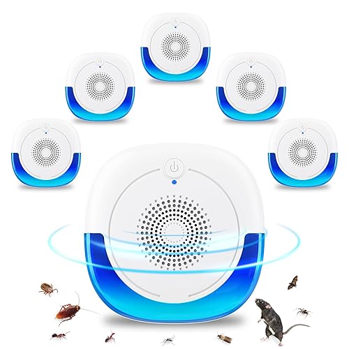 6 Pack Ultrasonic Pest Repeller, Indoor Mosquito Inset Repellent, Mouse