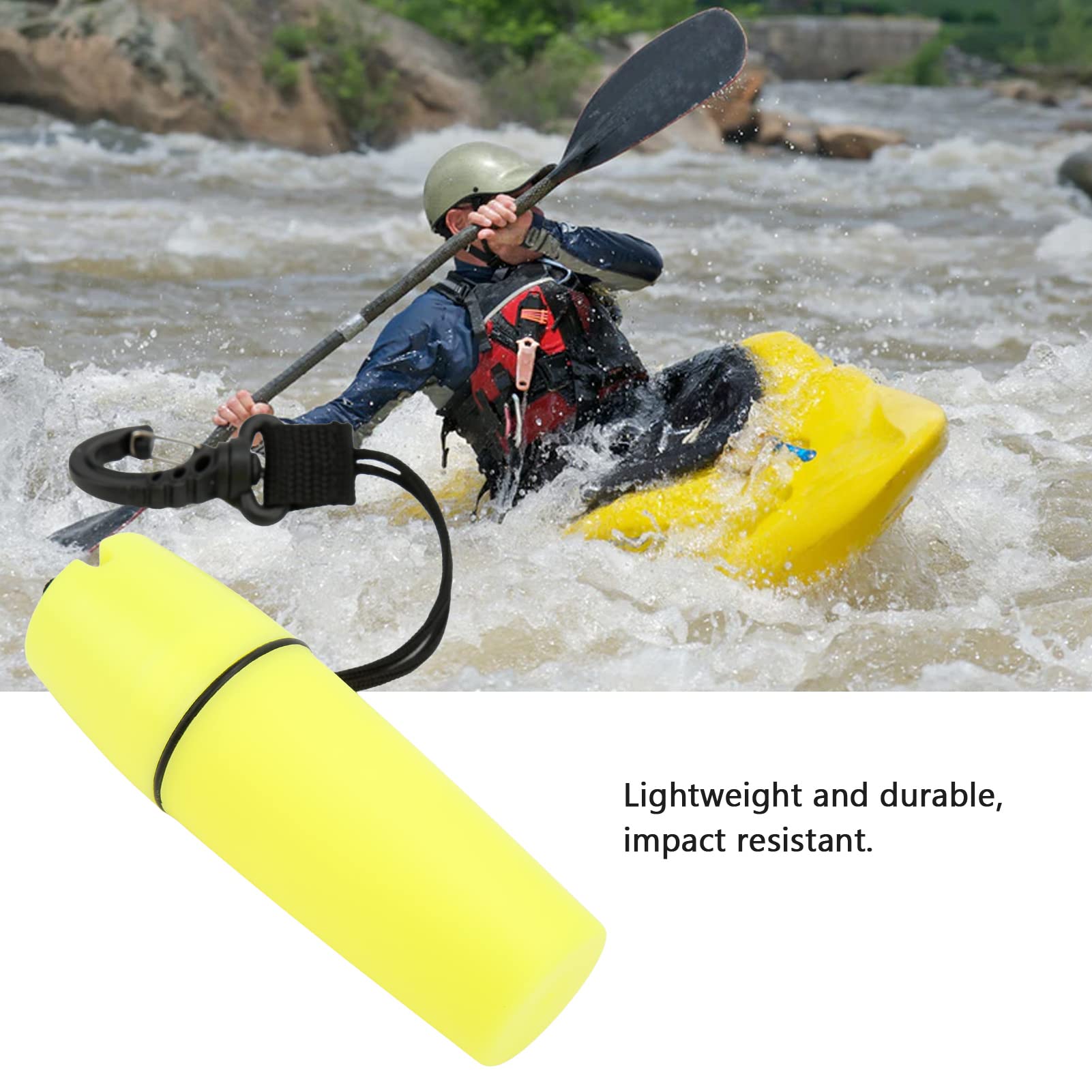 Dry Canister Container Bottle with Hook Rope Portable Kayak Sealed Bottle for Diving
