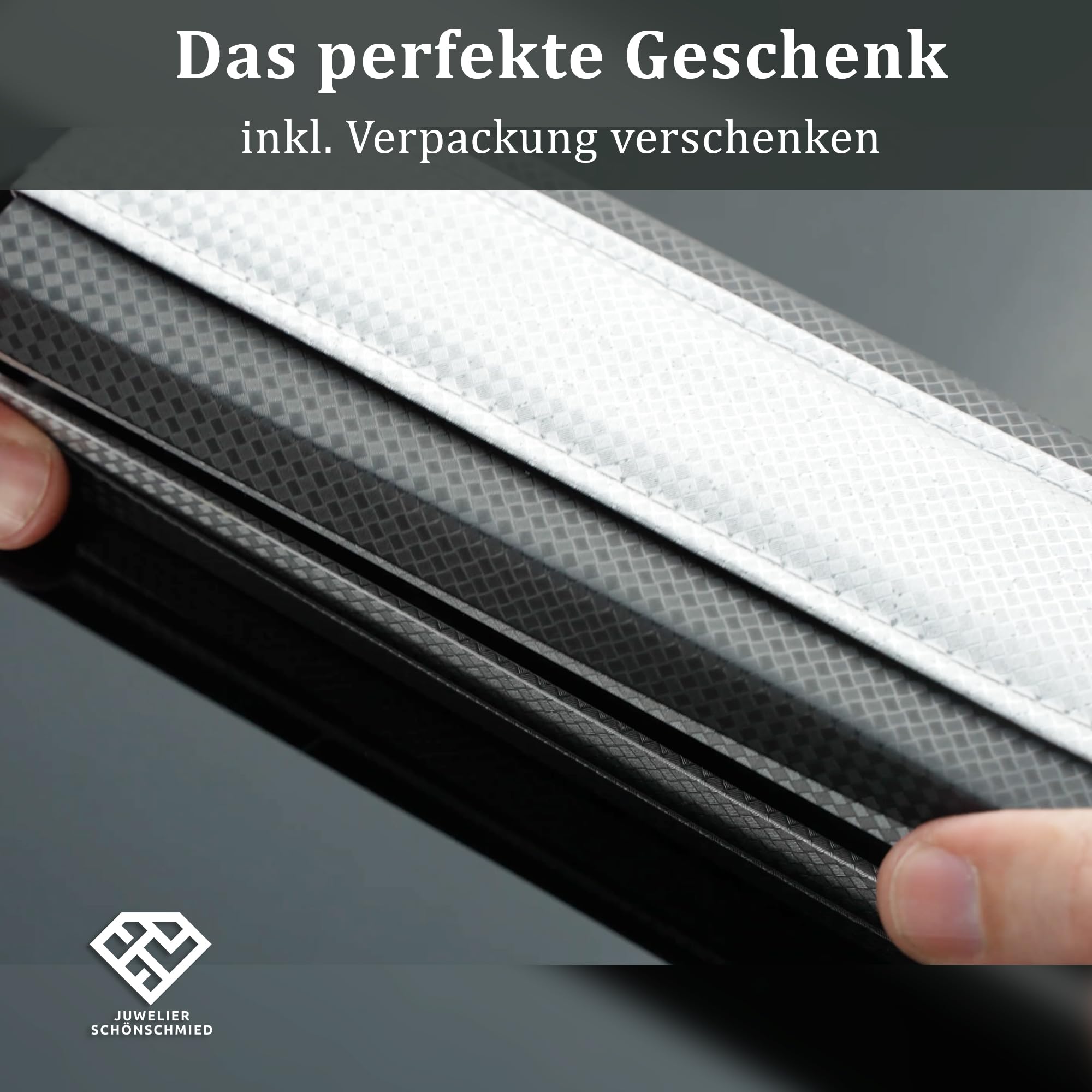 M A R K TWAIN Exklusive Kugelschreiber mit Gravur aus Metall inklusive Geschenkbox - in silbernem Karbondesign - Geschenk zum Geburtstag Jubiläum verschiedene Anlässe PS152
