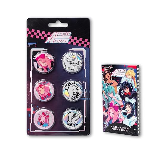 Alien Stage Rabbit Series Blind Box Button Pins, Officially Licensed Anime ALNST Collectible Merch for Ita Bags