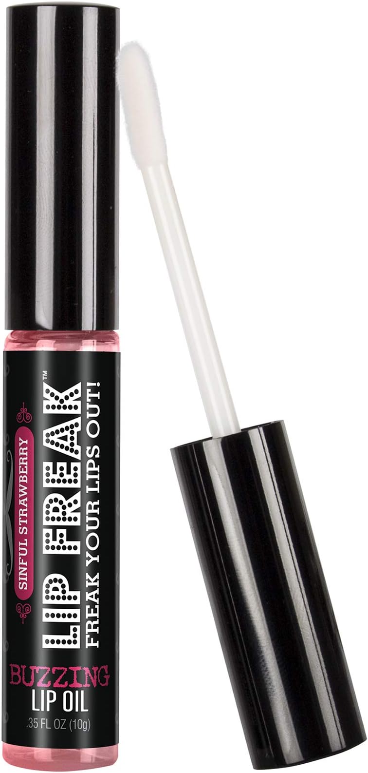 Doctor Lip Bang's BUZZING Lip Balm | Lip Freak | 100% All Natural | Cruelty Free | Buzzing Lip Oil (Sinful Strawberry Lip Gloss)