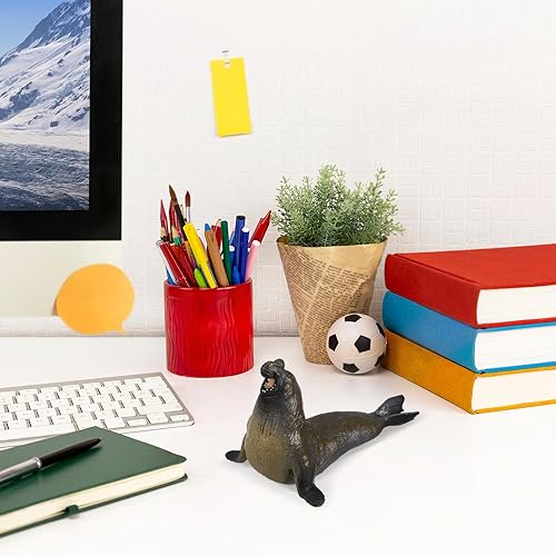 Miniatura 8 de TOYANDONA Auténtico modelo de criatura marina: figura de animal de mar único, modelo de sello de elefante, ideal para colección, decoración