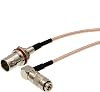 Uonecn HD SDI DIN 1.0/2.3 Right Angle to BNC Female RG179 Cable for Blackmagic HyperDeck Shuttle 75ohm 12''