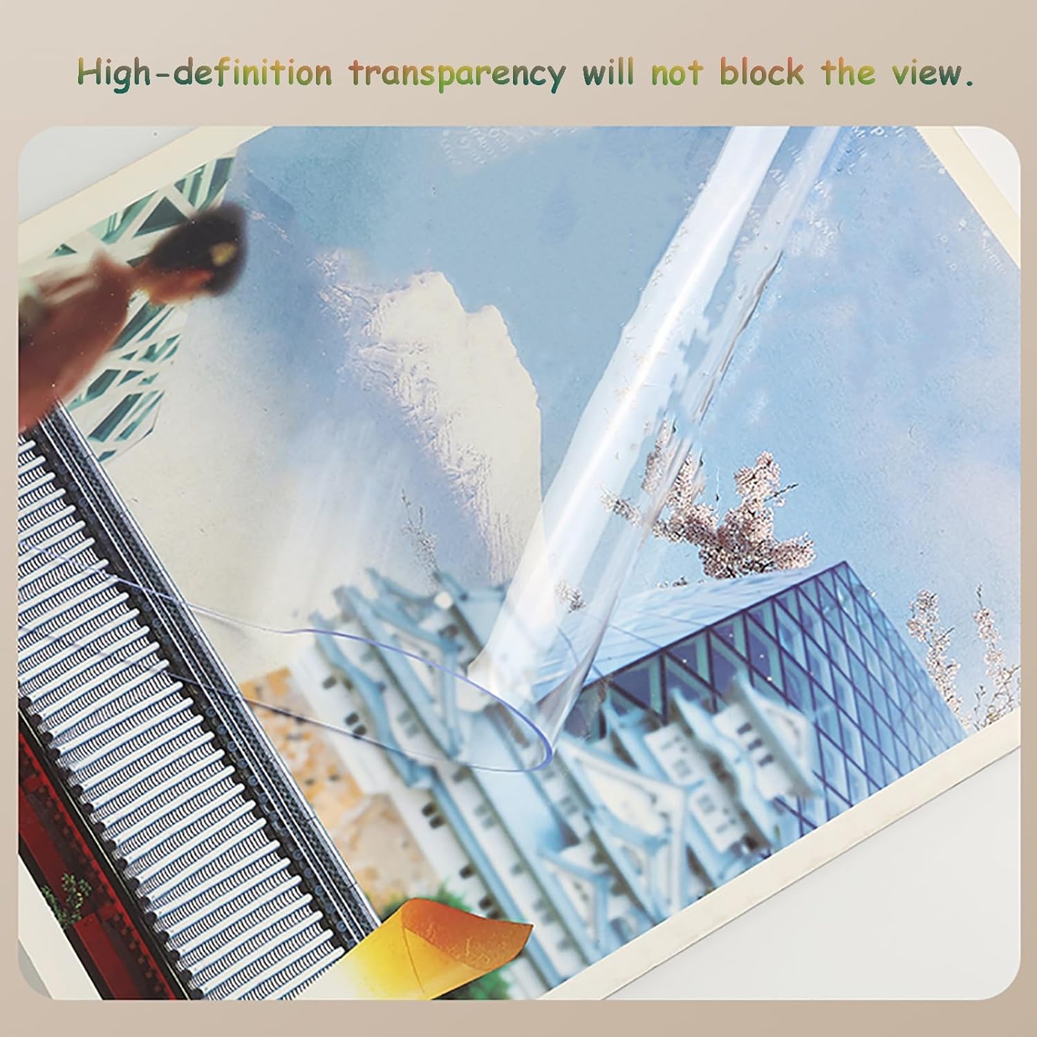 PVC Freezer Strip Curtain Door - Waterproof, Transparent Door Curtain for Warehouse & Shops, Blocks Wind, 105x220cm (41.34x86.61in)