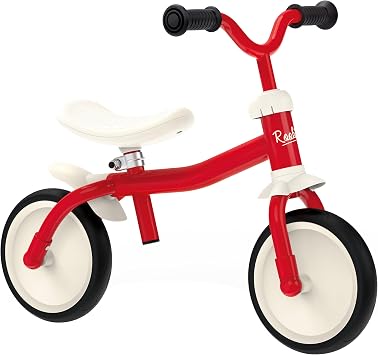 Smoby - Rookie Balance Bike - Lightweight Metal Childrens Bike - Ergonomic Adjustable Saddle - Silent Wheels - Adjustable Handlebar - 770400