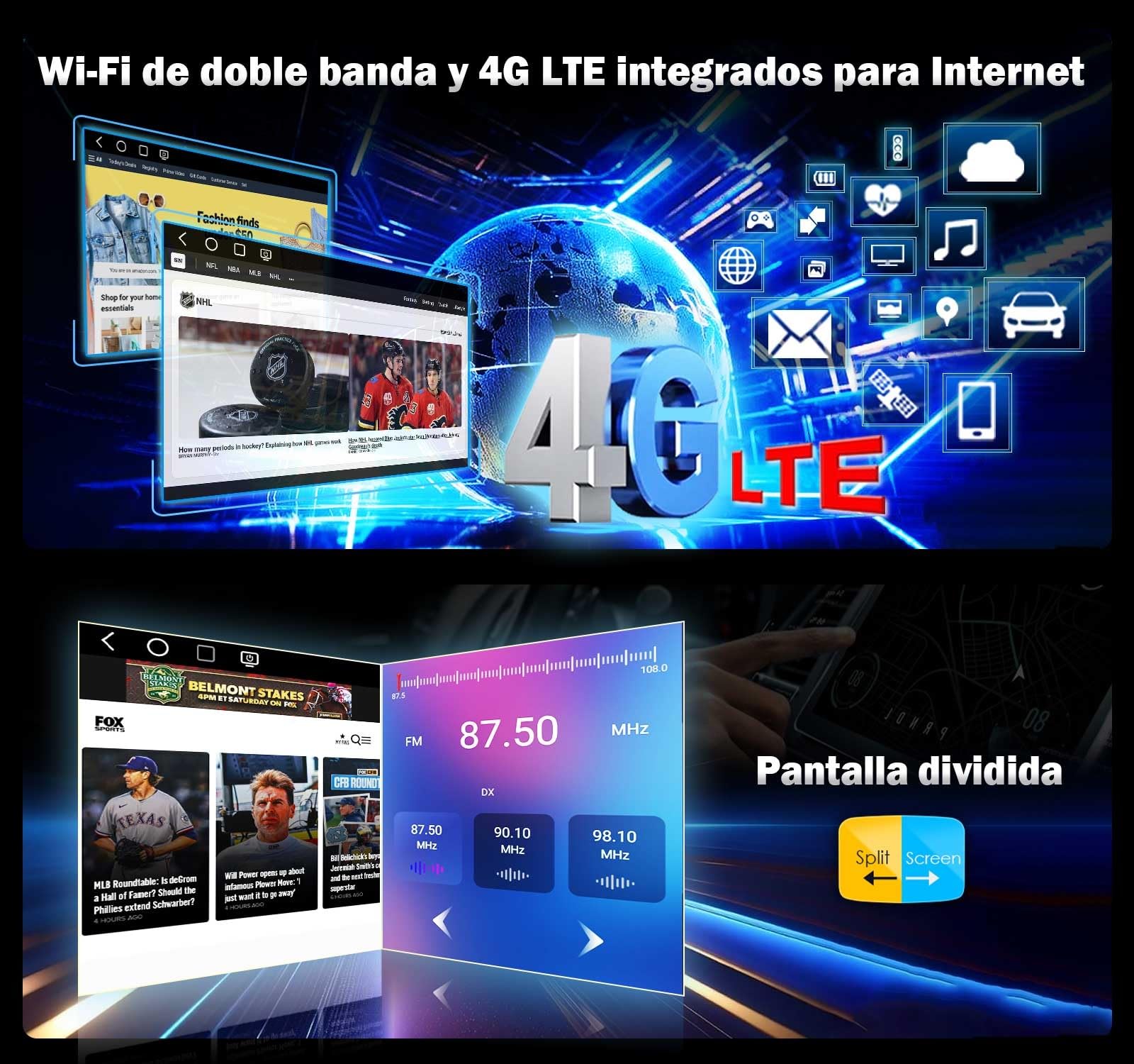 Erisin 8GB+128GB Android 16 Radio Coche para Mercedes Clase A/B W169 W245 | Qualcomm 8-Core Radio Coche Bluetooth GPS para Sprinter Viano VW Crafter 7" CarPlay Android Auto DAB+WiFi 4G USB OBD Canbus