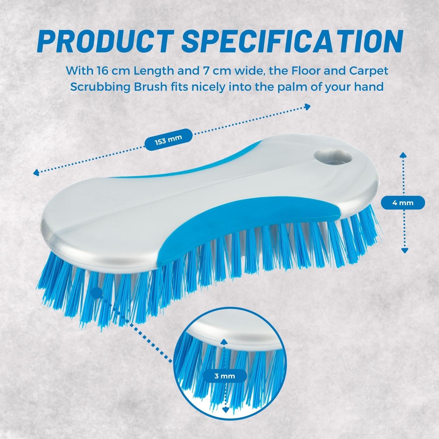 Wood Scrubbing Brush, Heavy Duty Hand Scrubber With Wood Stock And Stiff Natural Bassine Bristles, Ideal For Wooden Floor Brush, Scrubbing Brush, Heavy Duty (1 - View #5