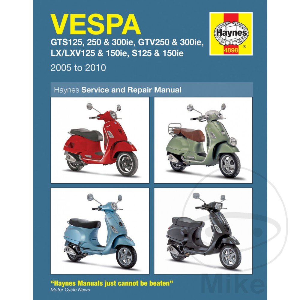 Amazon.com: Vespa: GTS125, 250 & 300ie, GTV250 & 300ie, LX/LXV125