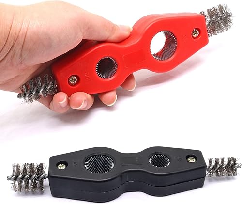 Miniatura 10 de SWZHAI Limpiador de tuberías de cobre 4 en 1, cepillo de limpieza de tuberías de cobre de 12 pulgada y 34 pulgadas, limpiador de cepillo de tubería