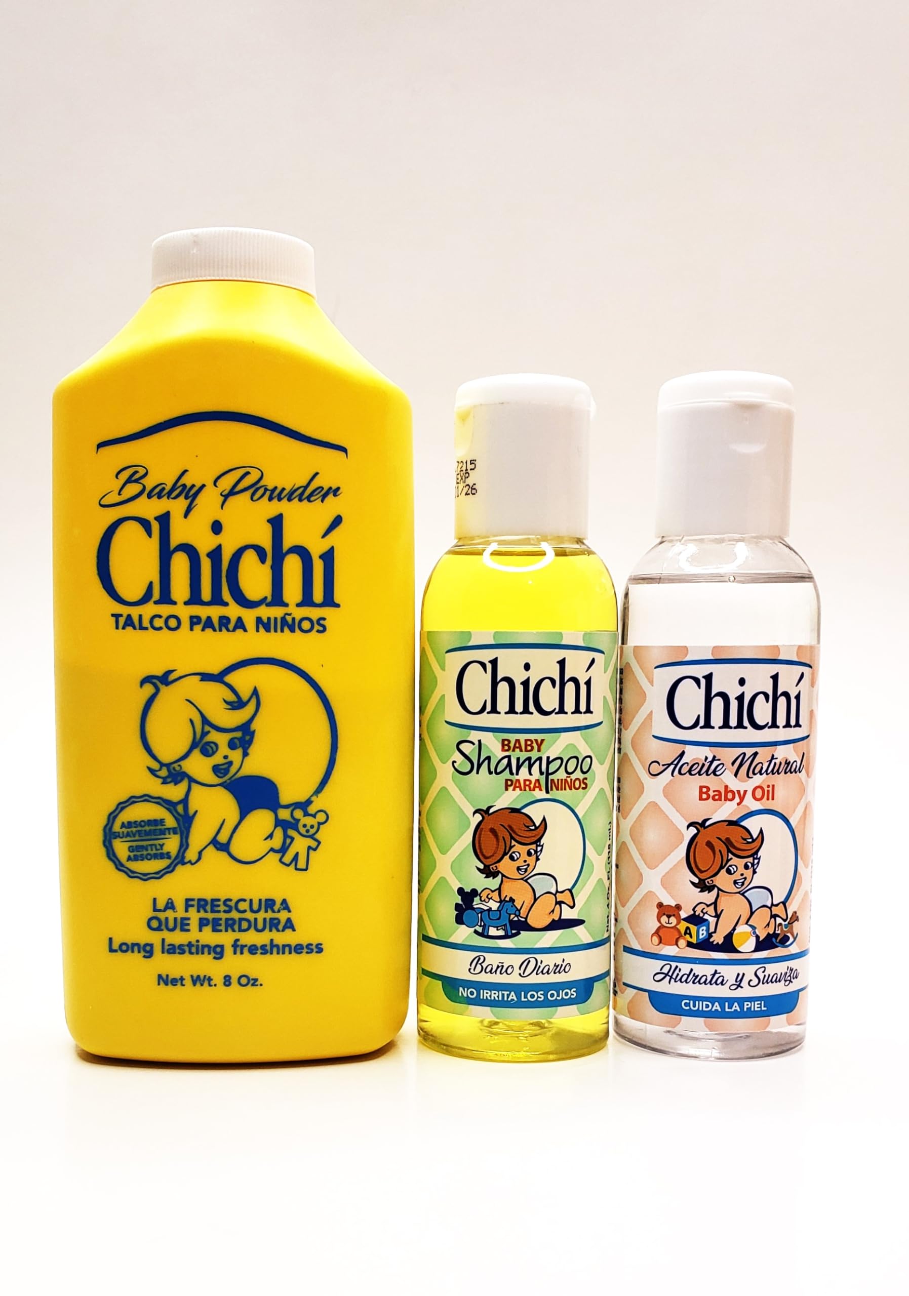 Generic ChiChi Baby Powder - Baby Oil - Baby Shampoo 16oz Kit