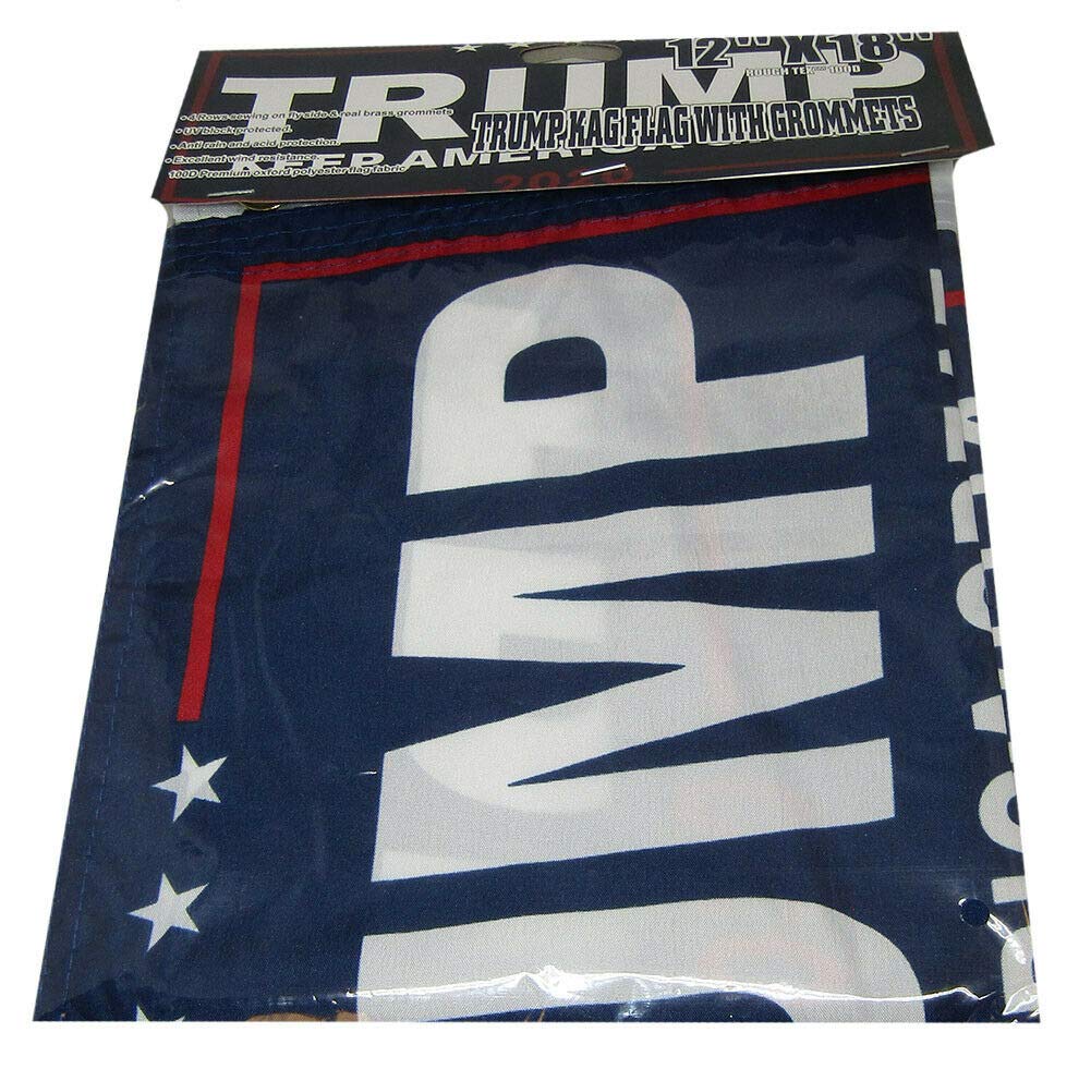 Trump 2020 Keep America Great Blue 12"x18" 68D Rough Tex Stick