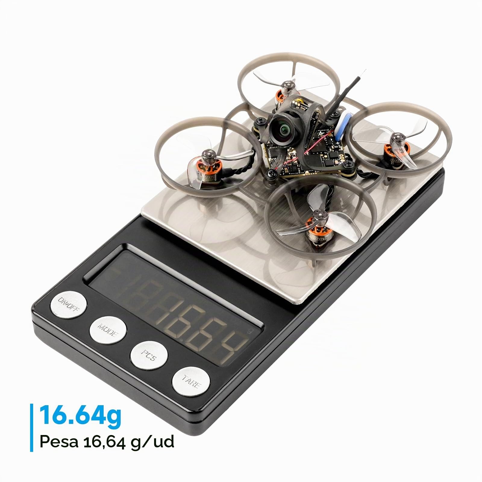 BETAFPV Air65 II Brushless Whoop Quadcopter, Ultraleichte 1S 65mm Mikro Drohne mit Matrix 1S 5IN1 II 12A FC, 0702 36000KV Motor, 1207 3-Blatt Prop, C03 Kamera, Air II Überdachung Rahmen für FPV-Flug