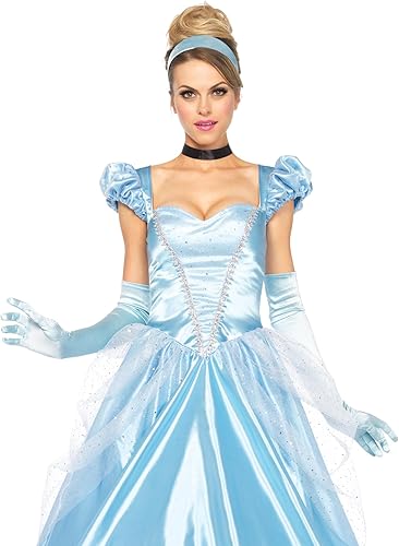 Miniatura 8 de Leg Avenue Disfraz clásico de princesa de Cenicienta para mujer Azul  Patchwork