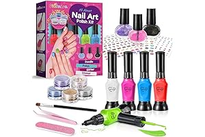 Shemira Nail Art Kit for Beginners with Everything for Kids