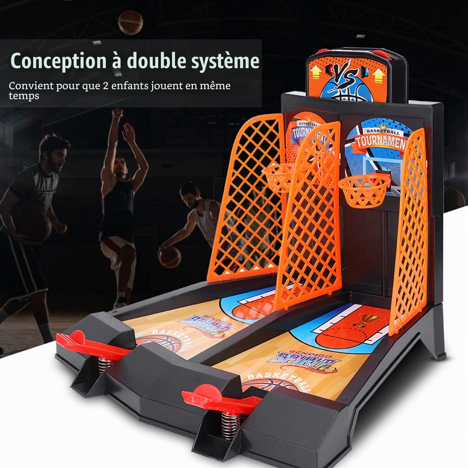 Jouets de Basket-Ball Mini Jeu 2 Joueurs de Table Jeu d'Intelligence d'enfants Réglés Adulte