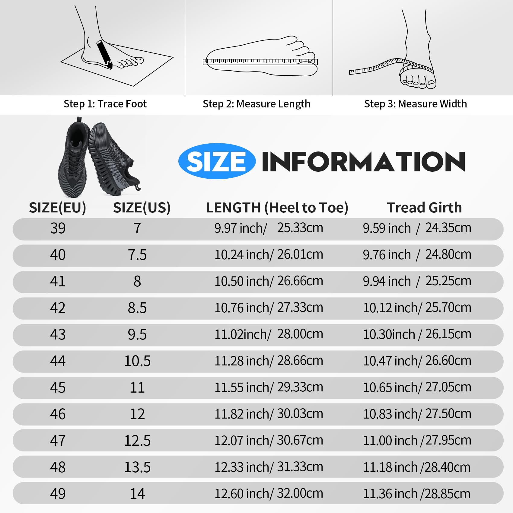 GSLMOLN Walkingschuhe für Herren Sneaker