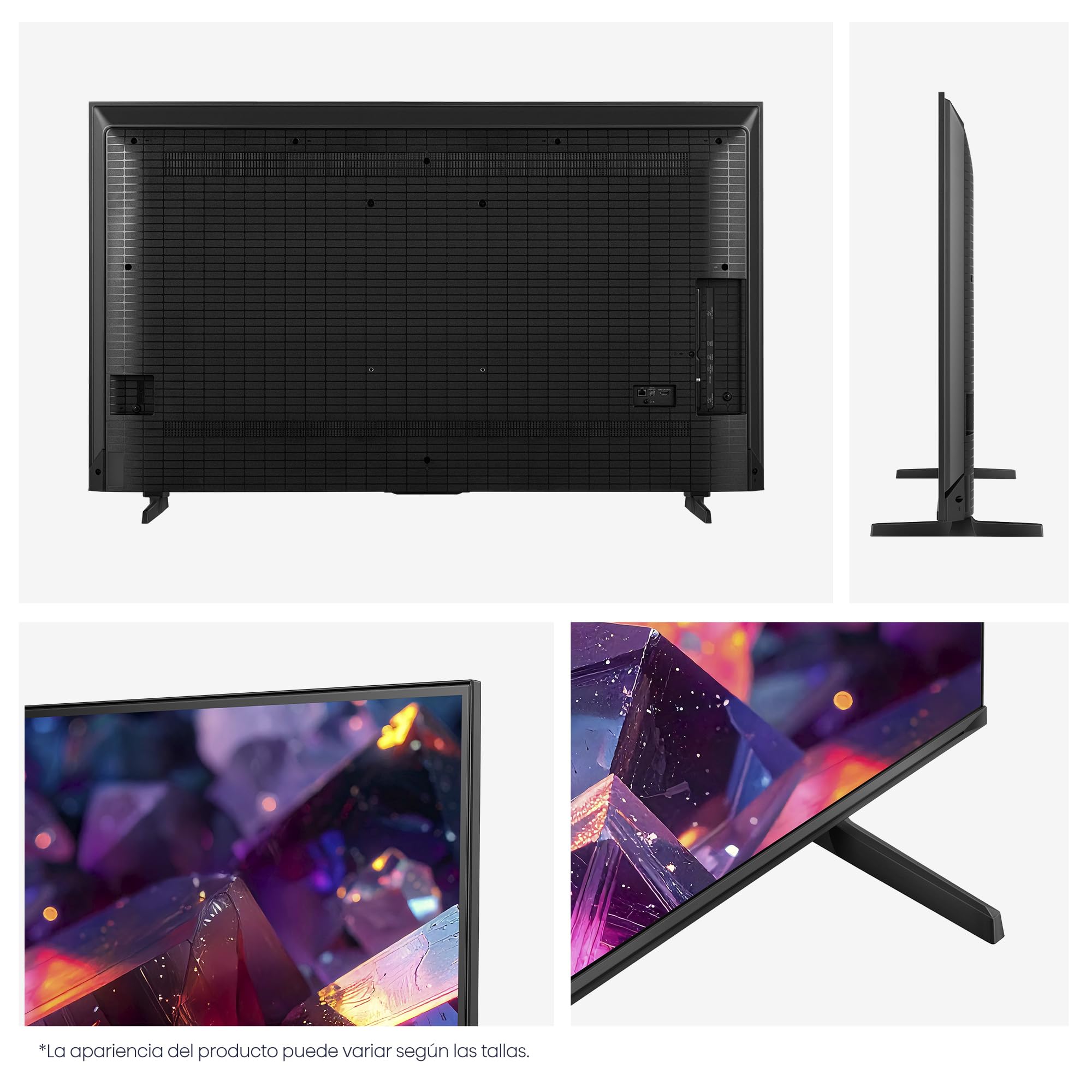 Hisense 55E7S Pro - Hi-QLED Smart TV 55 Pulgadas, Modo Juego 144 Hz Nativos, Hi-QLED Color, Dolby Vison.Atmos, Imágenes IA, Smooth Motion IA, AMD FreeSync Premium Pro, HDR10+Gaming