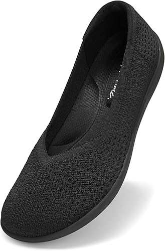 Arromic Wide Toe Box Flat Shoes Women Slip on Wide Width Flats Comfortable Balle