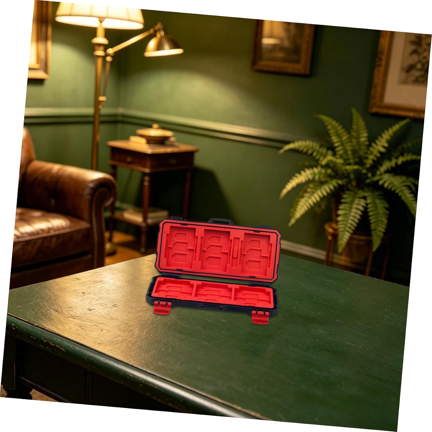 BESPORTBLE Portable Memory Card Case for Cf Cards, Shockproof Protective Storage Box, Compact Carrying Case for Photography and Computer Accessories