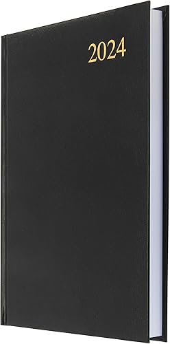 Collins Essential - Agenda A5 para 2024, agenda diaria de 2024, diario y agenda 2024, negocios, oficina, uso académico y personal 2024 (tamaño A5,