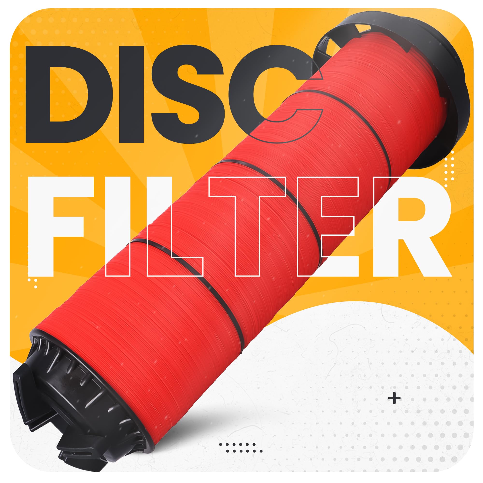 Instalguru Cartucho Filtro Discos 3'' MESH 120 Prefiltro Agua Riego Bomba Jardín Irrigación Goteo Repuesto Lavable Filtración Sedimentos Pozos Depósitos Huerto