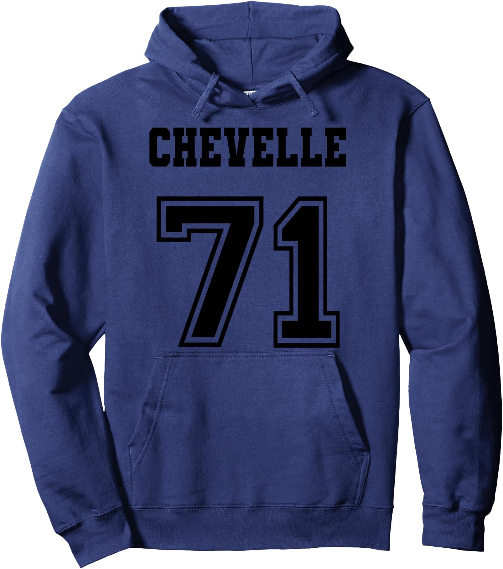 Jersey Style Chevelle 71 1971 Old School Muscle Car Pullover Hoodie