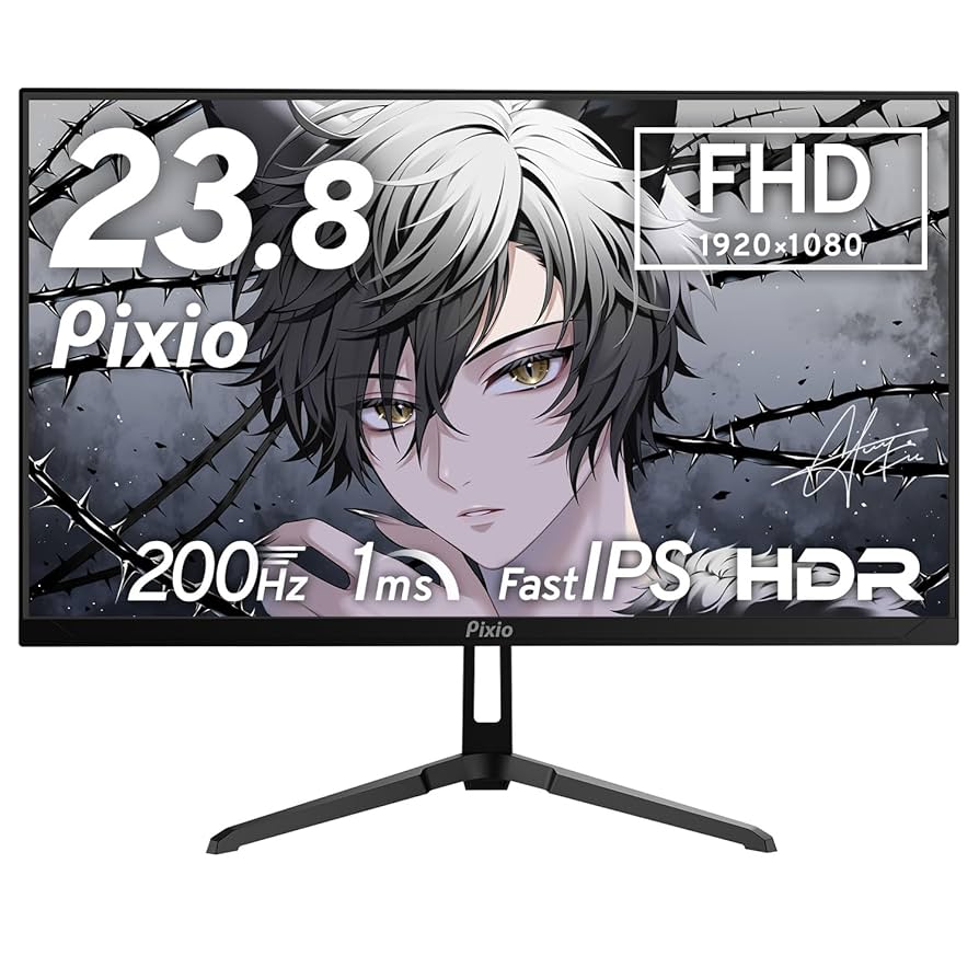 【即納美品】Pixio PX248 ブラック ゲーミングモニター Amazon.co.jp: Pixio PX248 Wave Black ゲーミングモニター 23.8