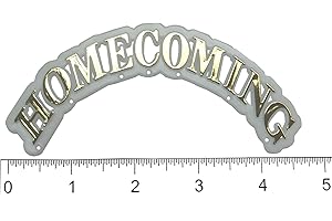 Arched Homecoming Charm (White/Gold, 1 PC PKG.)
