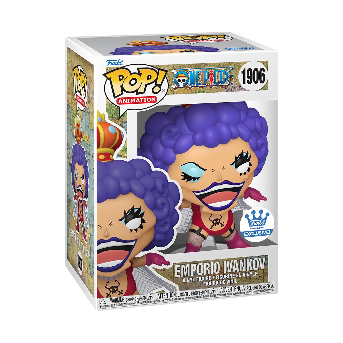 Funko Pop! Animation: One Piece - Emporio Ivankov (Funko Exclusive) #1906, Multicolored, normal - Image 2