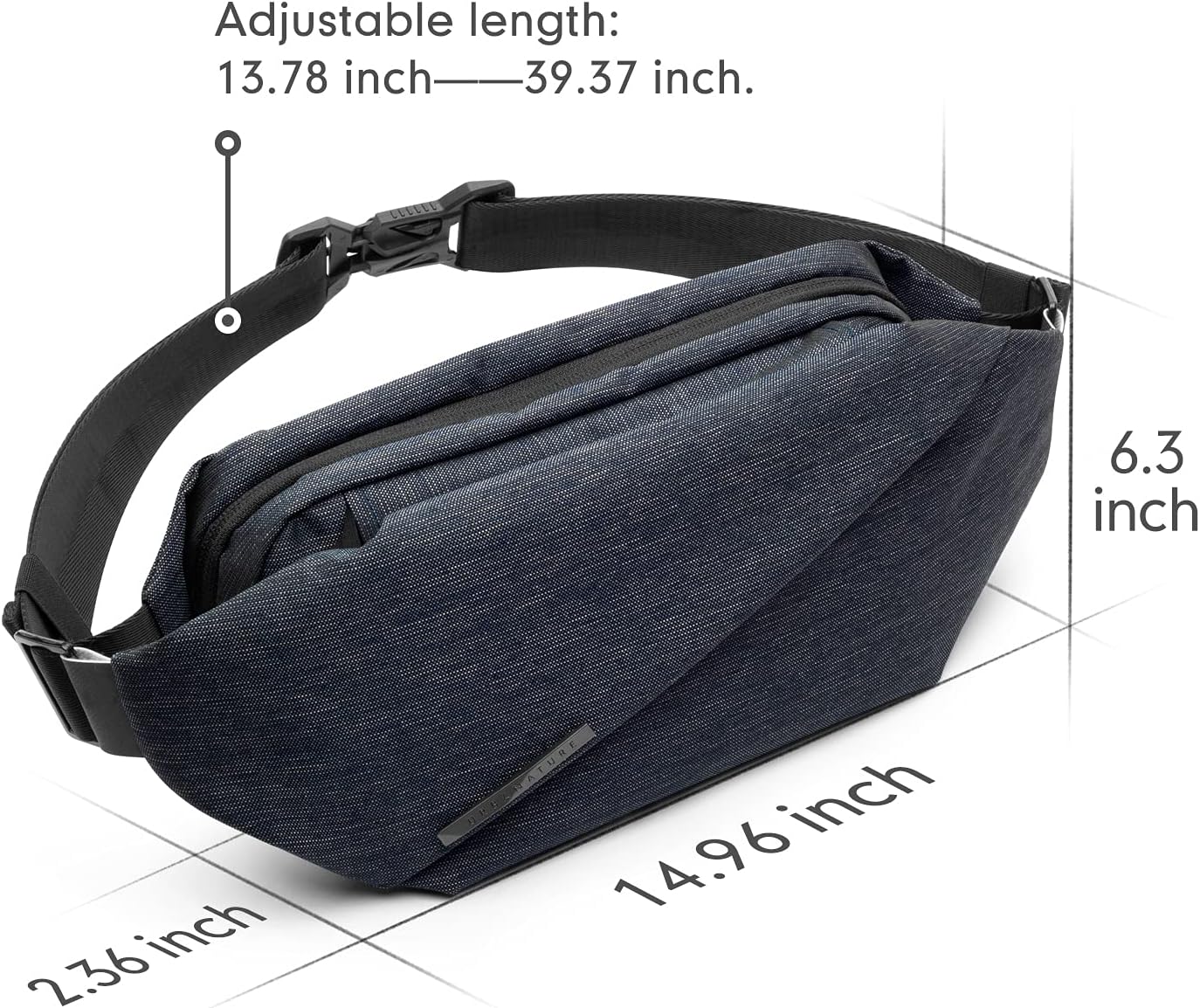 NIID-R0 Sling Bag: Multipurpose Chest Bag for Men & Women - Crossbody, Shoulder, Fanny Pack for Travel, Gym, Cycling - Image 7