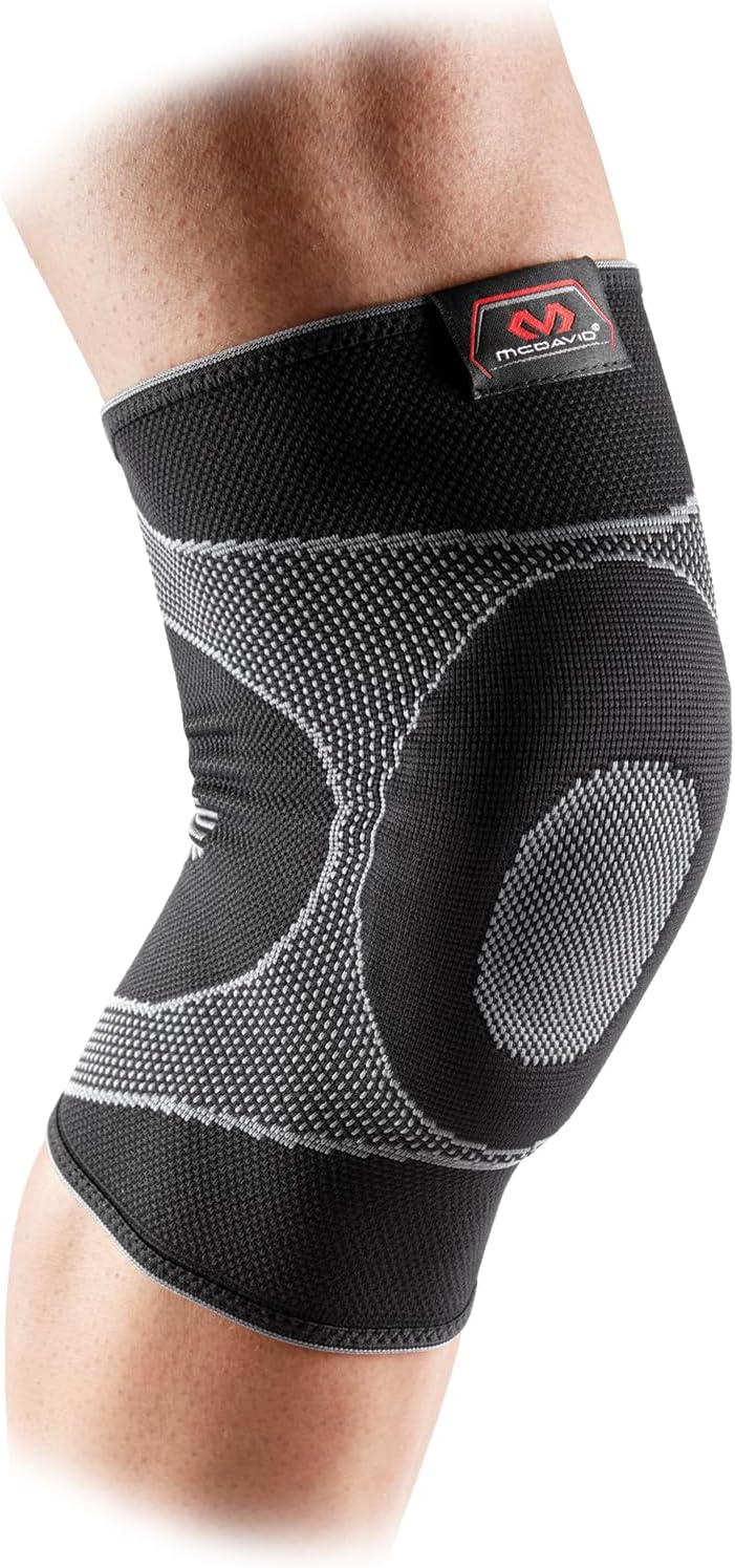 Gel Knee Brace Sleeve. Elastic Compression Sleeve for Pain, Recovery, Injury. Increases Blood Flow and Stability of the Patella. Left or Right Leg. Arthritis, Bursitis, Tendonitis etc.