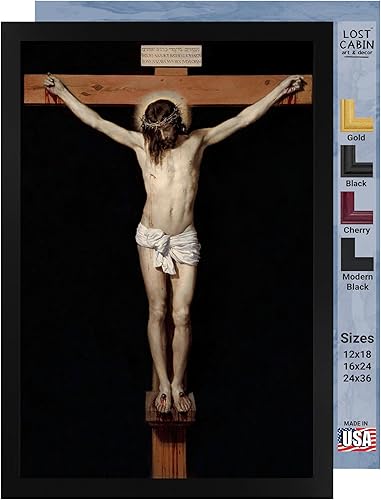 Cabaña perdida Cristo crucificado por Diego Velázquez Impresión sin marco Reproducción de pinturas de obras de arte finas Póster enmarcado de