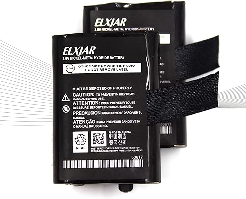 elxjar Paquete de 2 baterías recargables AAA Ni-MH de 3.6 V 700 mAh para radios bidireccionales Motorola 53617 KEBT-086-B 3XCAAA FV300 FV500 FV700