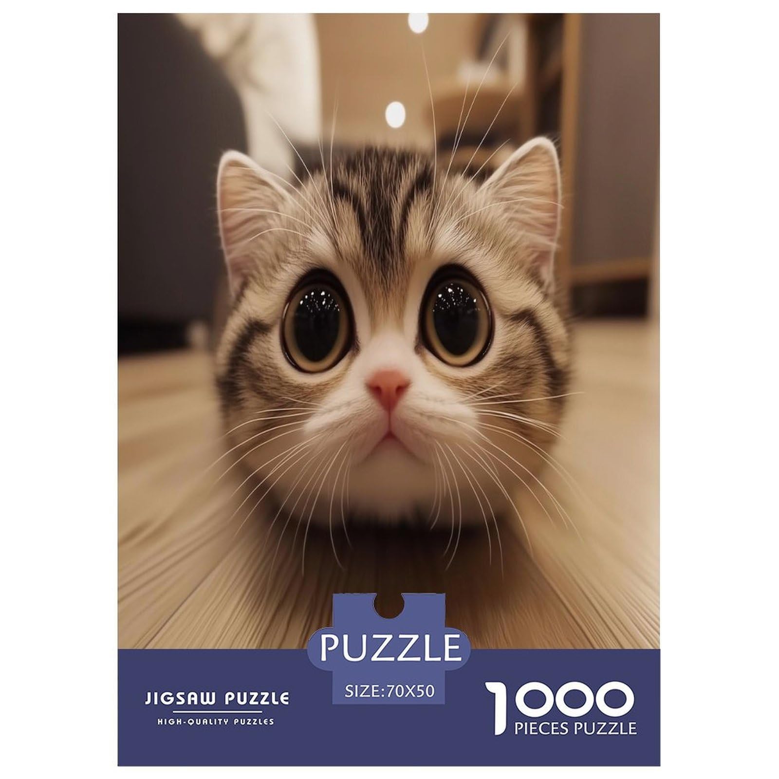 Puzzle de gato imposible de 1000 piezas, el regalo ideal para mayores de 14 años 8