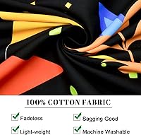 Vista 6 de Mocsicka Pancartas y letreros personalizados para cargar imágenes de tapiz personalizado para dormitorio (negro, 60 x 60 pulgadas, cuadrado)