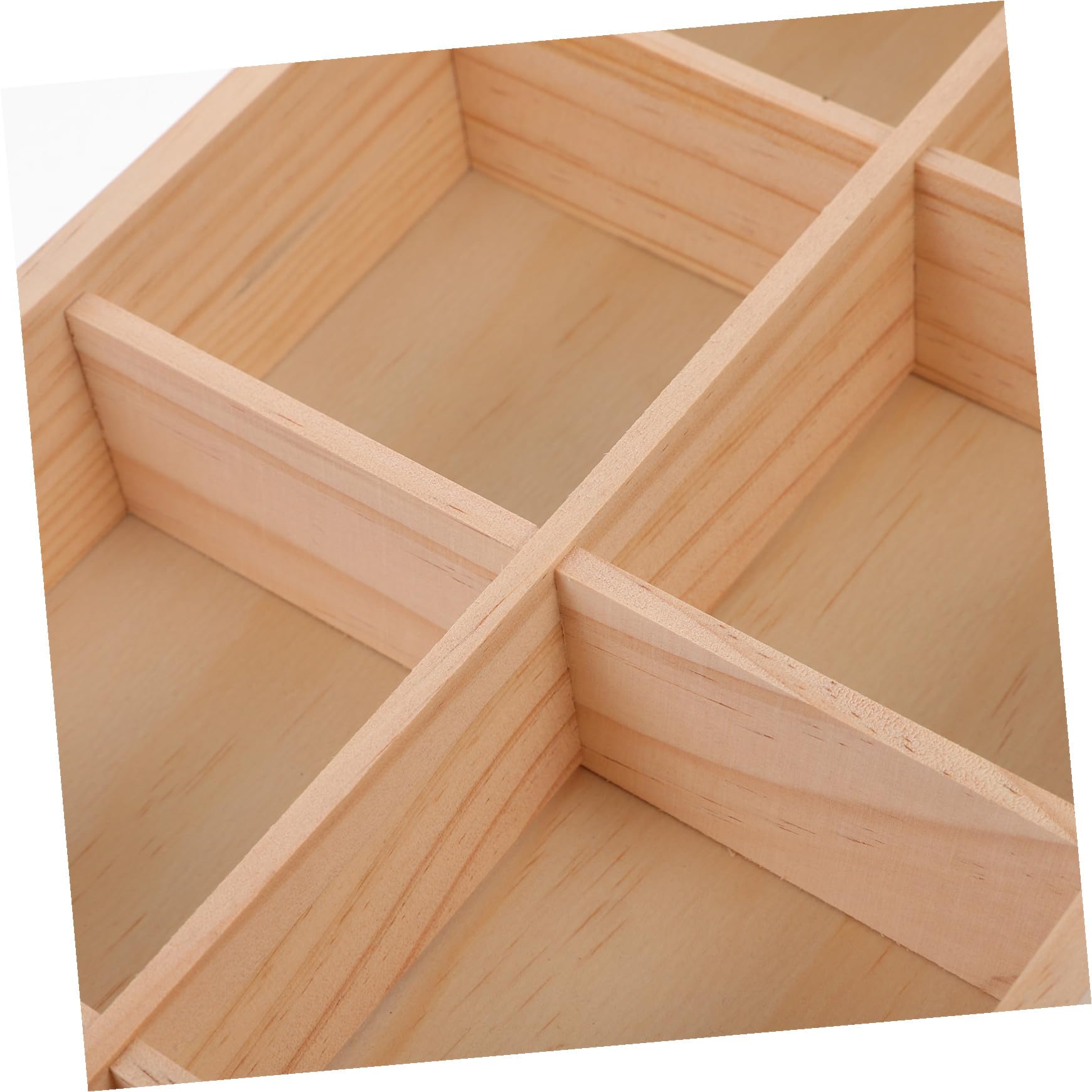 Alipis Holz Aufbewahrungsbox mit Fächern 1 Stück für Snacks und Süßigkeiten
